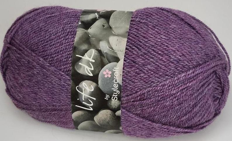 Image 1 of Life DK by Stylecraft Heather Yarn Purple Crafting Yarn Wool Acrylic 2309