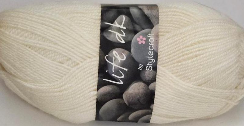 Image 1 of Life DK by Stylecraft Cream Yarn off White Crafting Yarn Wool Acrylic 2305