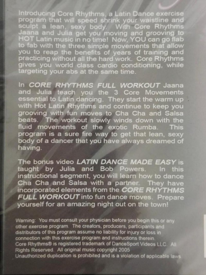 Image 3 of Core Rhythms Dance Exercise Program DVD Fitness Lot Starter Pack Powers & Kunitz