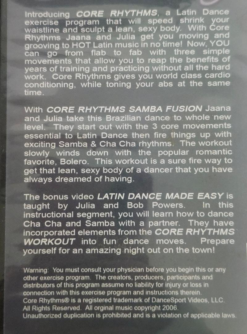 Image 5 of Core Rhythms Dance Exercise Program DVD Fitness Lot Starter Pack Powers & Kunitz