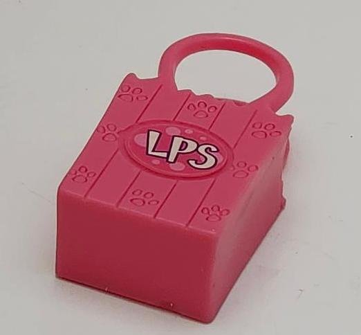Image 2 of Littlest Pet Shop Pink Paw Print Shopping Bag w/ Double Handles Pretend Play Toy