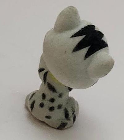 Image 2 of Kitty In My Pocket Toy Flocked Gray Pink Accessory Vintage 90s Domestic Kitty