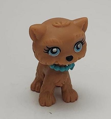 Image 1 of Barbie Pet Pals Light Brown Puppy Dog with Blue Collar Blue Eyes Female Girl