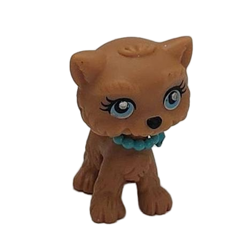 Barbie Pet Pals Light Brown Puppy Dog with Blue Collar Blue Eyes Female Girl