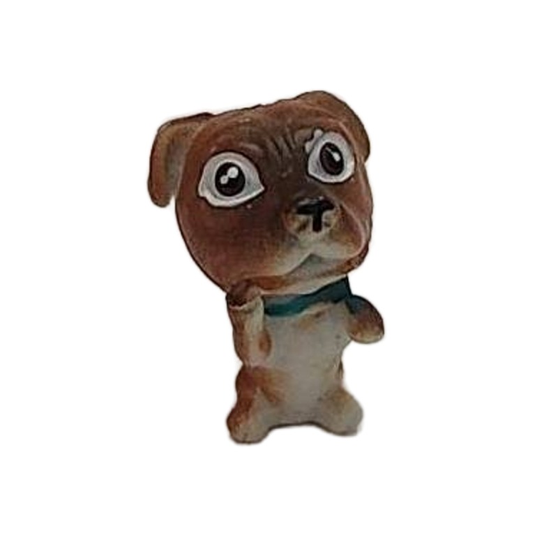 Miniature Puppy Dog Part of Snubbies Collection Large Head Big Eyes Little Body
