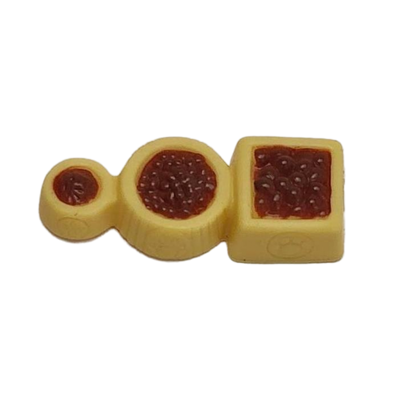 Littlest Pet Shop Dog and Cat Yellow Food Bowl Toy Pets on the Move Garden