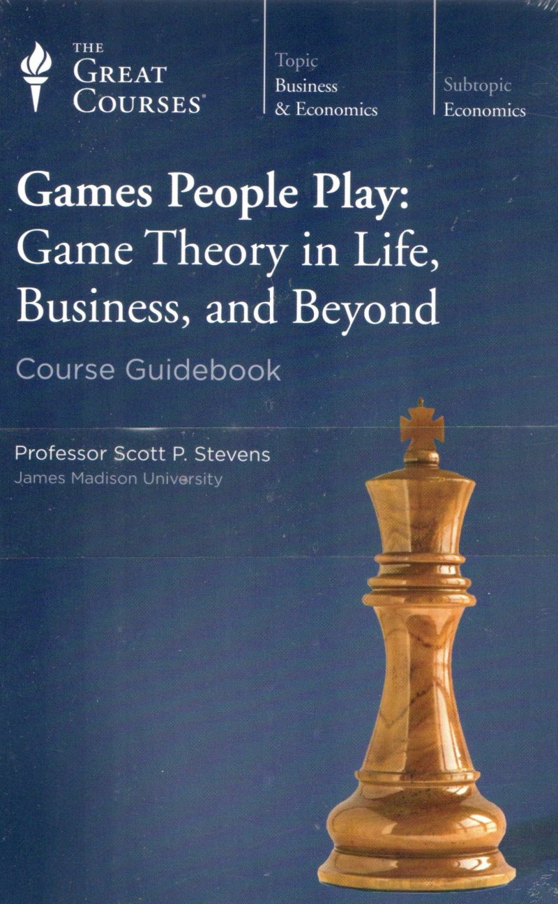 The Great Courses DVD w/ Booklet Games People Play Game Theory in Life Business