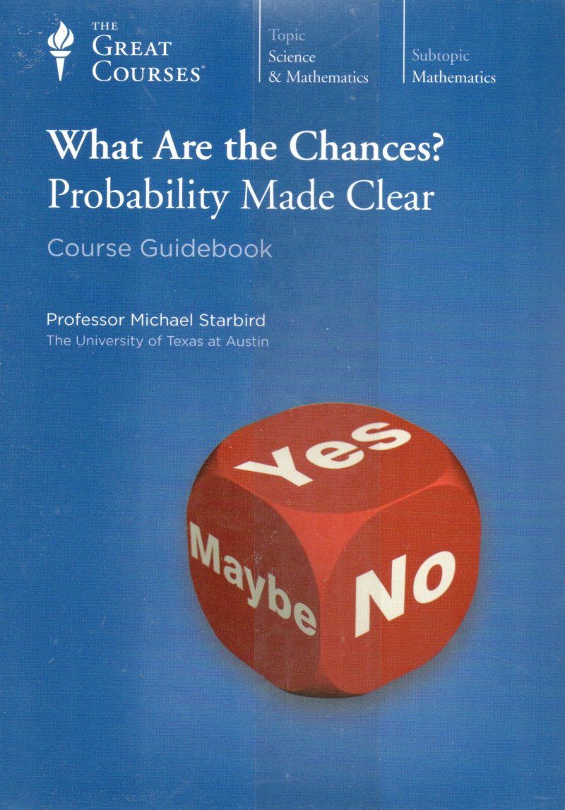 The Great Courses DVD w/ Booklet What Are The Chances? Probability Made Clear