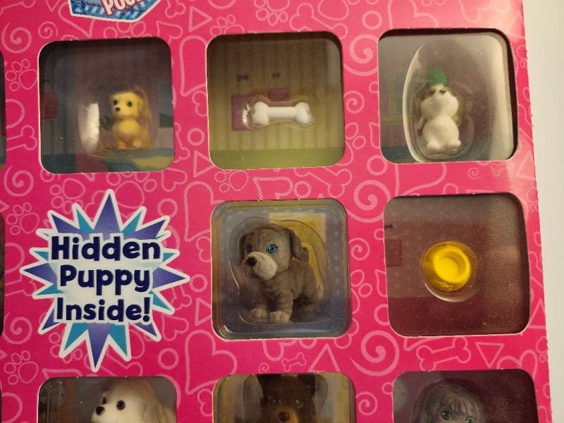 Image 3 of Puppy In My Pocket 15 Piece Puppy Set Hidden Dog Inside Accessories Gift Set