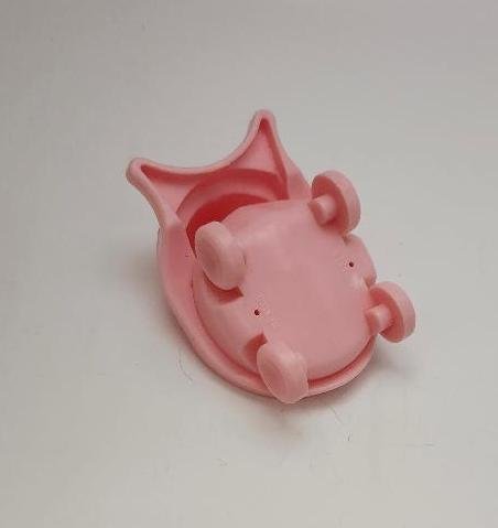 Image 1 of Fisher Price Little People Light Pink Baby Doll Stroller Buggy 1990s Vintage Toy