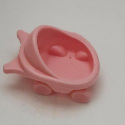 Fisher Price Little People Light Pink Baby Doll Stroller Buggy 1990s Vintage Toy