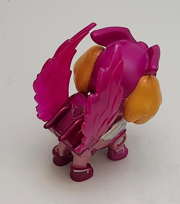 Image 1 of Paw Patrol Pink Mighty Pups Super Paws Skye Movable Wings Pretend Play Toy