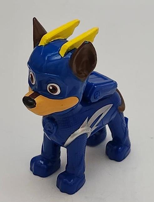 Blue and Yellow Paw Patrol Mighty Chase Pretend Play Action Toy Figure