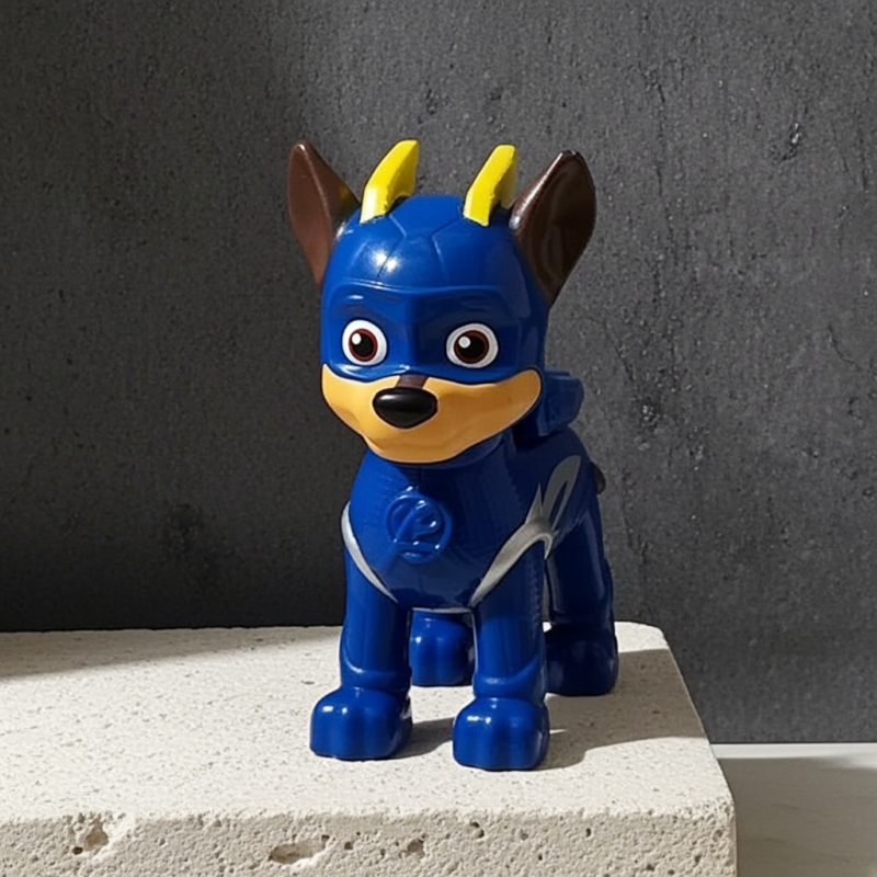Blue and Yellow Paw Patrol Mighty Chase Pretend Play Action Toy Figure