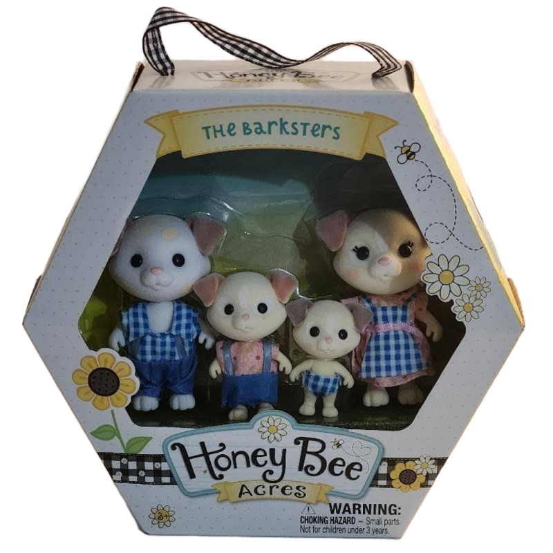 Image 0 of The Barksters Honey Bee Acres Dog Family Parents Cooper Poppy Son Gus Baby Theo