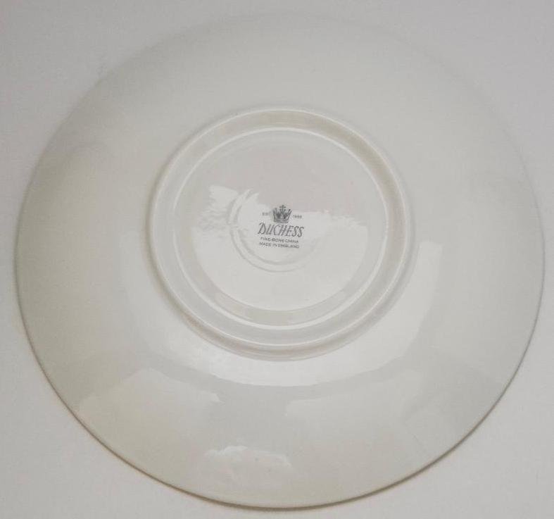 Image 4 of Teacup & Saucer Fruit Pansy Floral Wood Anemone by Duchess England Bone China