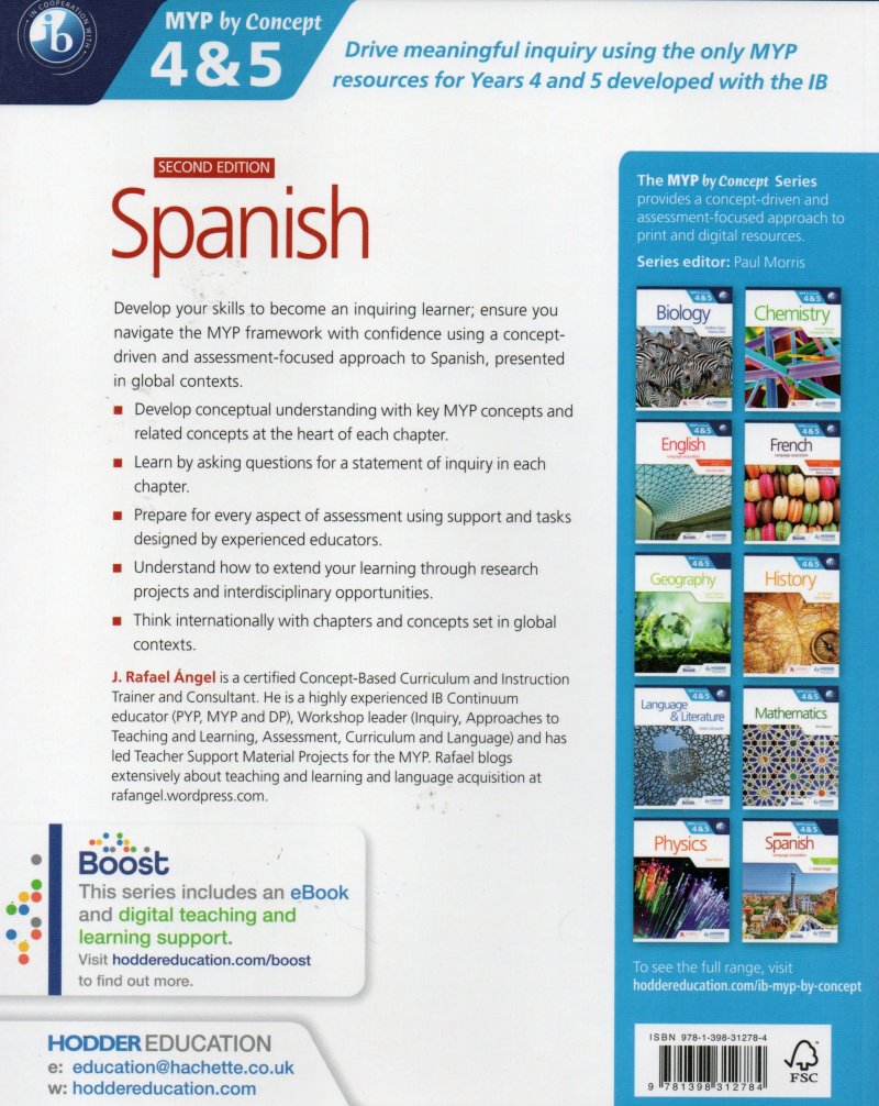 Image 5 of Spanish MYP by Concept Book 4&5 Emergent Phases 1-2 Capable Proficient 3-4 5-6  