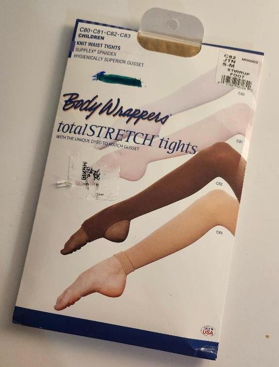 Childrens Dance Tights Girls Recital Tights Ballet Hosiery Stirrup Size S M C82