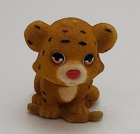 Image 1 of Jungle in My Pocket Flocked Animal Jaguar Cat Baby Cub Pretend Play Toy