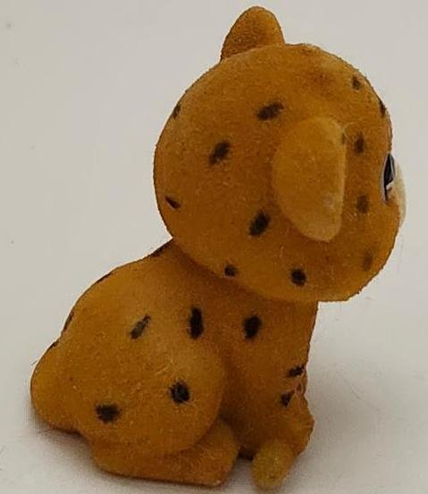 Image 2 of Jungle in My Pocket Flocked Animal Jaguar Cat Baby Cub Pretend Play Toy
