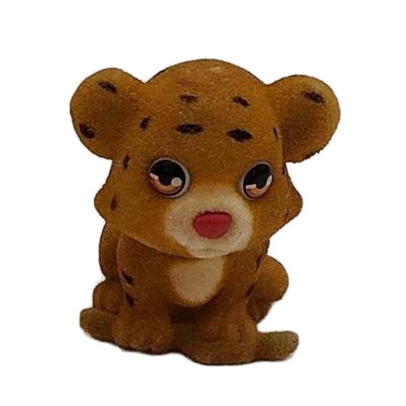 Jungle in My Pocket Flocked Animal Jaguar Cat Baby Cub Pretend Play Toy
