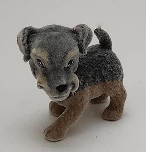 Image 1 of Puppy In My Pocket Gray Schnauzer Dog Doggie Pretend Play Toy Posable Figure