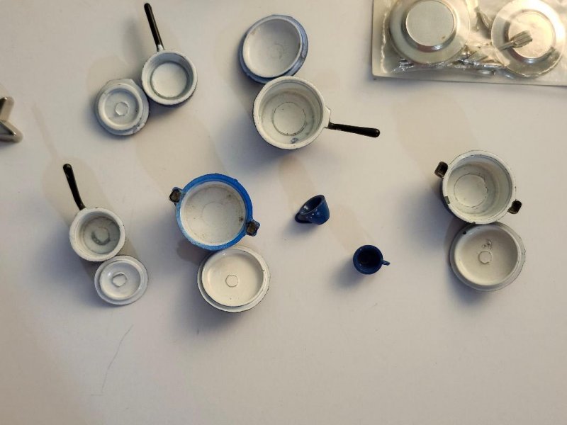 Image 3 of Miniature Dollhouse Dishes Pots Food Lot Accessories for Barbie & Other Dolls