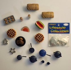 Miniature Dollhouse Dishes Pots Food Lot Accessories for Barbie & Other Dolls