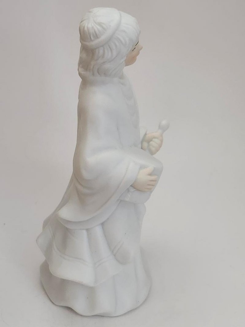 Image 3 of House of Lloyd Christmas Nativity Drummer Boy White Ceramic Statue Replacement