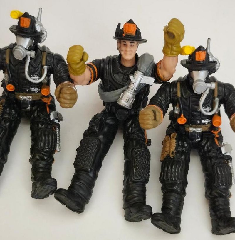 Image 4 of Firefighter Fireman Lot of Chap Mei Toy Figurines Action Figures Fire Fighters