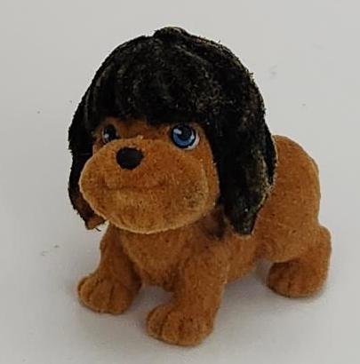 Image 1 of Puppy In My Pocket Brown Dog Figure Bob Polish Lowland Sheep Dog Pretend Play