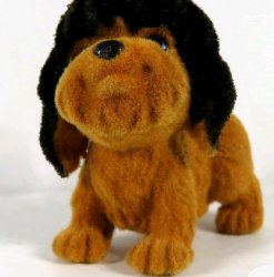 Puppy In My Pocket Brown Dog Figure Bob Polish Lowland Sheep Dog Pretend Play