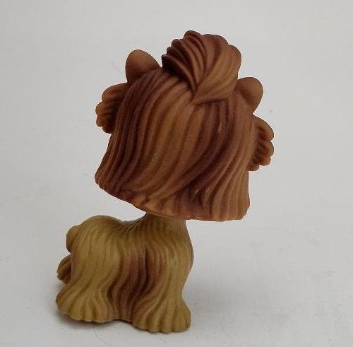 Image 2 of My Pet Pals Pet Boutique Brown Yorkie Puppy Dog Pink Bow Pretend Play Toy Figure