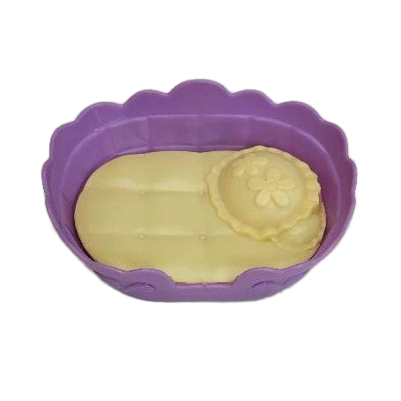 Littlest Pet Shop Pet Bed for Cat or Puppy Dog Purple Yellow Pretend Play Toy