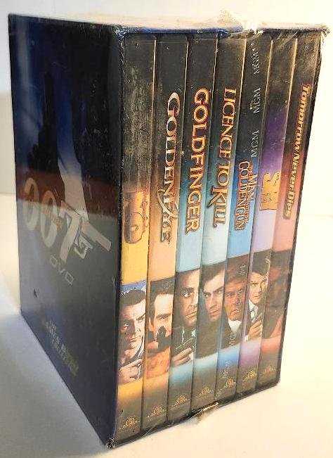Image 1 of 007 James Bond Special Edition Boxed Set 7 DVDs Spy License to Kill Goldfinger