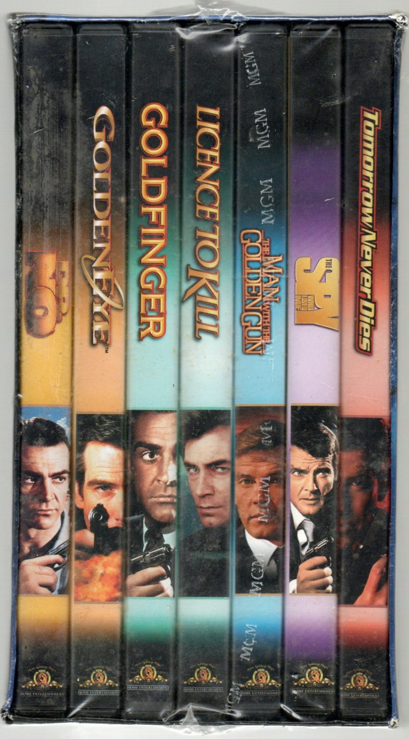 Image 2 of 007 James Bond Special Edition Boxed Set 7 DVDs Spy License to Kill Goldfinger