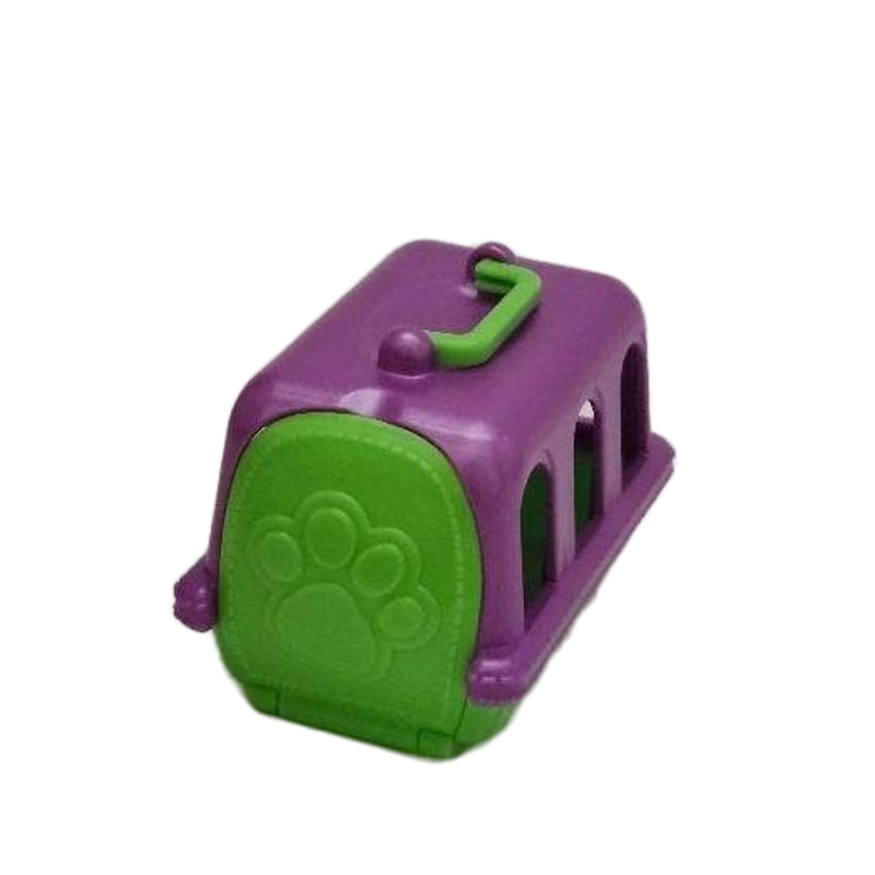 Puppy In My Pocket Mini Dog Carrier Purple Green Pretend Play Toy Accessory MEG