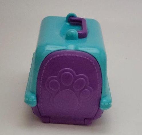 Puppy In My Pocket Mini Dog Carrier Blue Purple Pretend Play Toy Accessory MEG