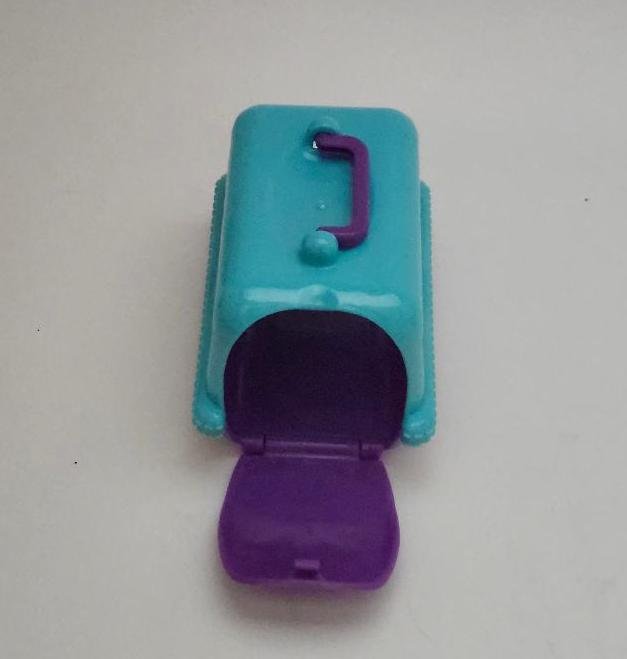 Image 1 of Puppy In My Pocket Mini Dog Carrier Blue Purple Pretend Play Toy Accessory MEG