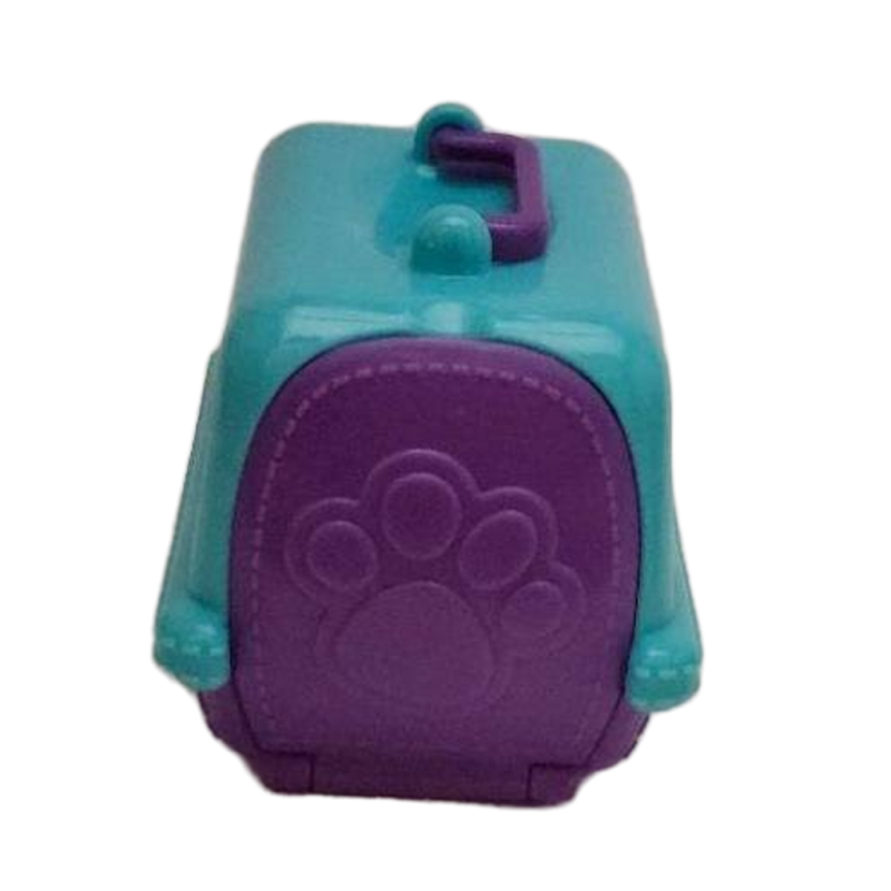 Puppy In My Pocket Mini Dog Carrier Blue Purple Pretend Play Toy Accessory MEG