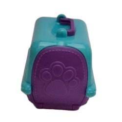 Puppy In My Pocket Mini Dog Carrier Blue Purple Pretend Play Toy Accessory MEG