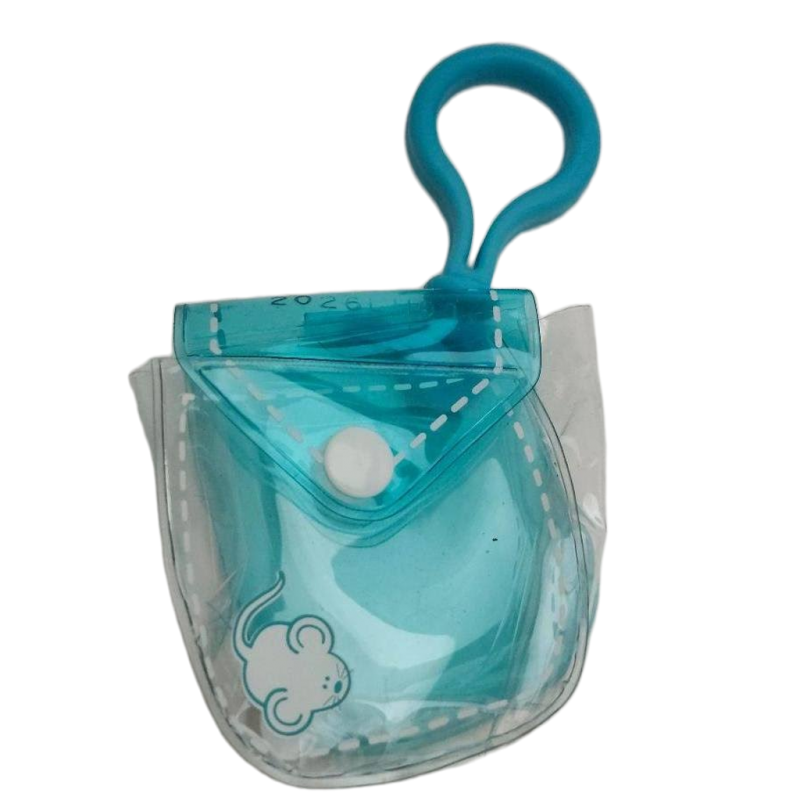 Puppy In My Pocket Backpack Clip Clear Blue Plastic Backpack Pretend Play Toy