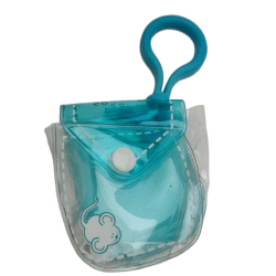 Puppy In My Pocket Backpack Clip Clear Blue Plastic Backpack Pretend Play Toy