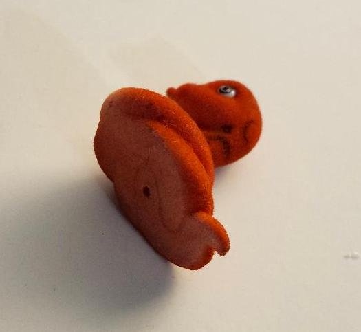 Image 2 of Rare Jungle In My Pocket Flocked Coiled Orange Snake Pretend Play Toy Figure