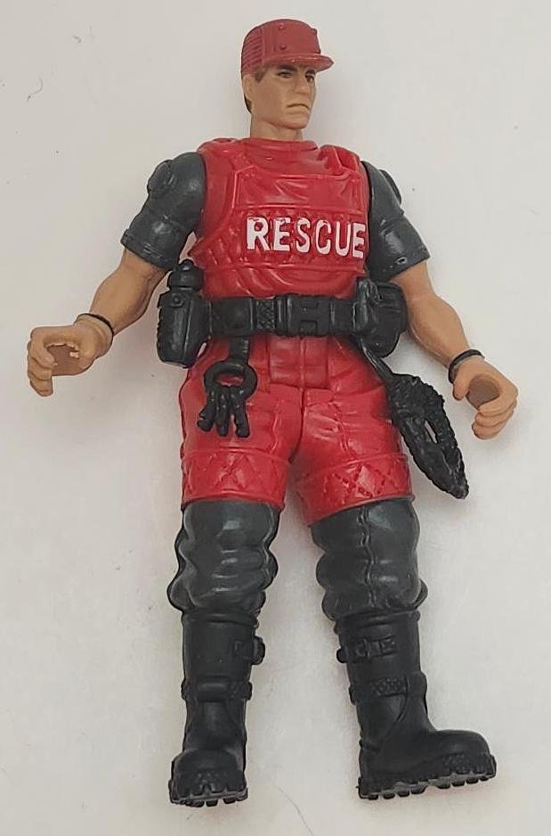 Chap Mei Red Rescue Action Figure Pretend Play Toy Fire Squad Action Figure HK
