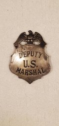 VINTAGE REPLICA US MARSHAL BADGE 