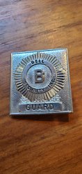 BELL SECURITY INC SQUARE GUARD BADGE