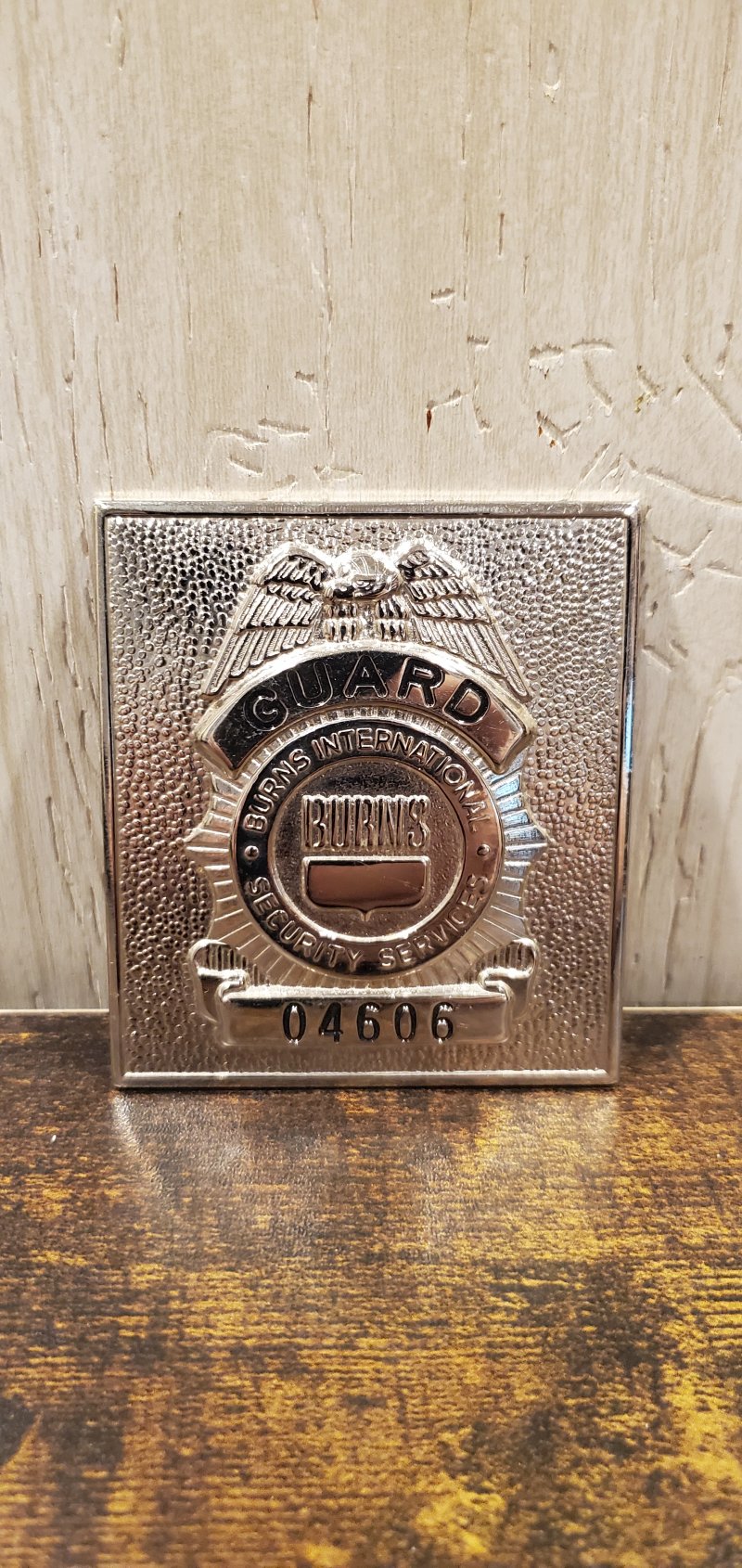 Image 0 of BURNS INTERNATIONAL SECURITY SERVICE - SQUARE BADGE (04606)