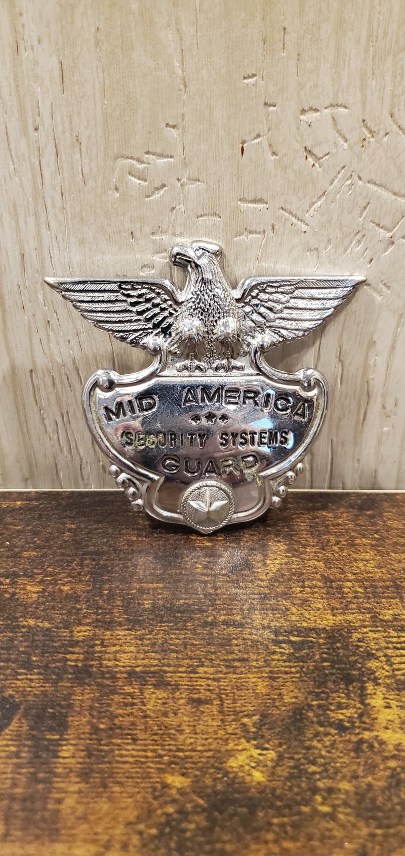Image 0 of MID AMERICA SECURITY SYSTEMS HAT BADGE 
