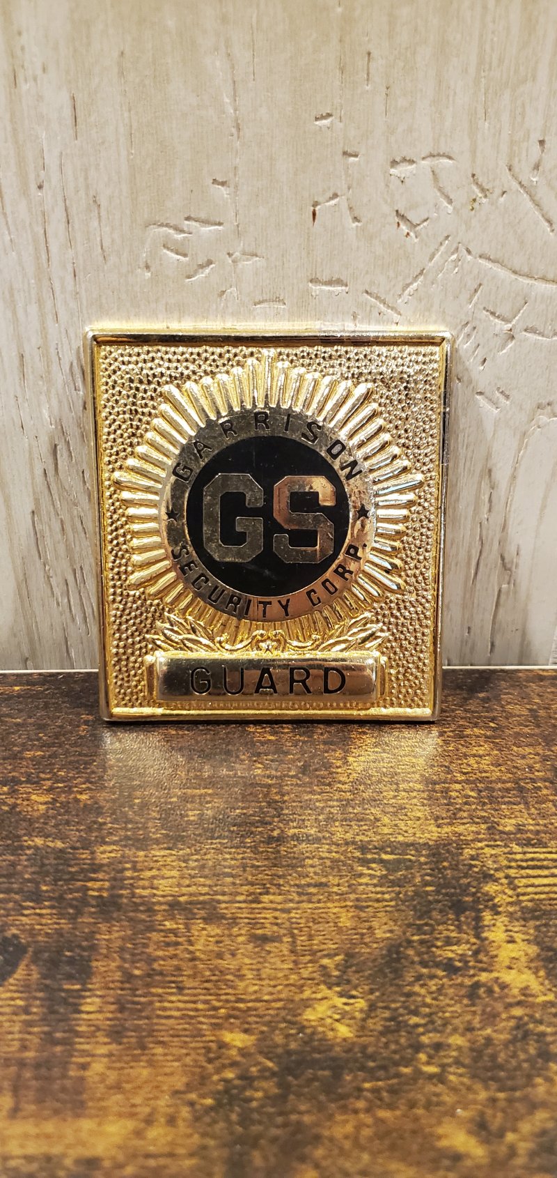 Image 0 of GARRISON SECURITY CORP. GUARD SQUARE BADGE 